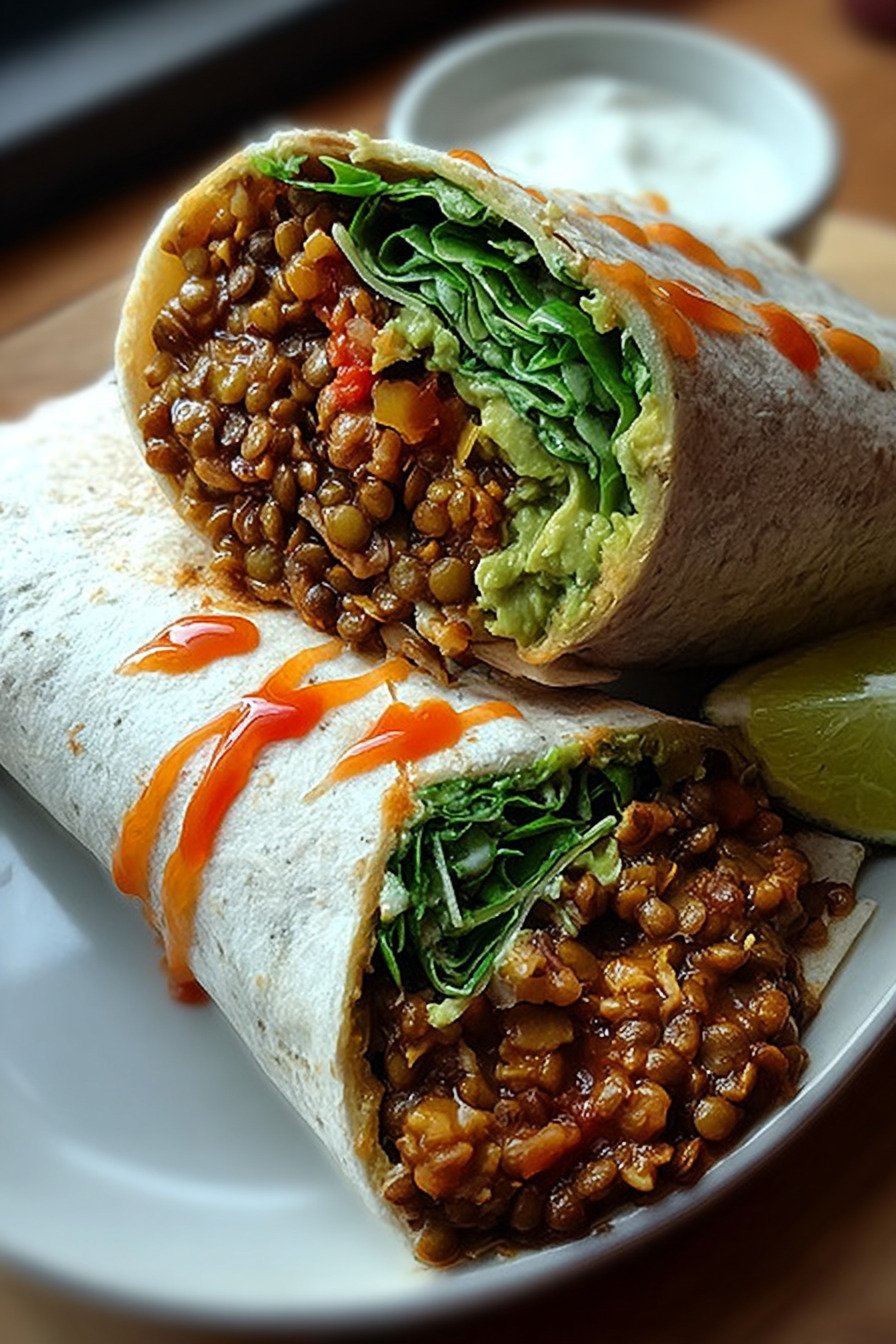 Vegetarische Burritos mit Linsen und Walnüssen für ein sättigendes Veggie Mittagessen recipe tips