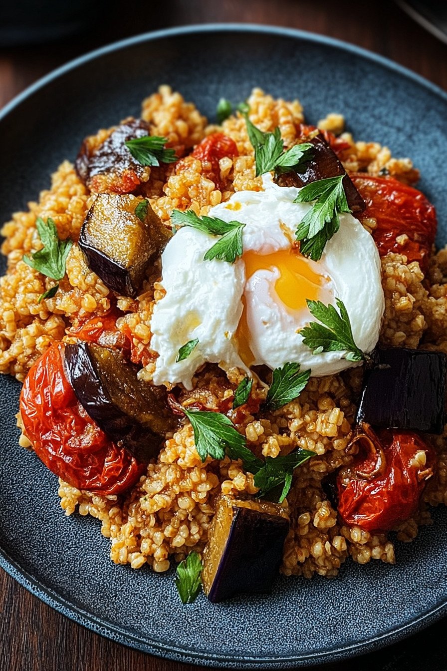Bulgur mit Tomaten, Auberginen und Joghurt recipe tips