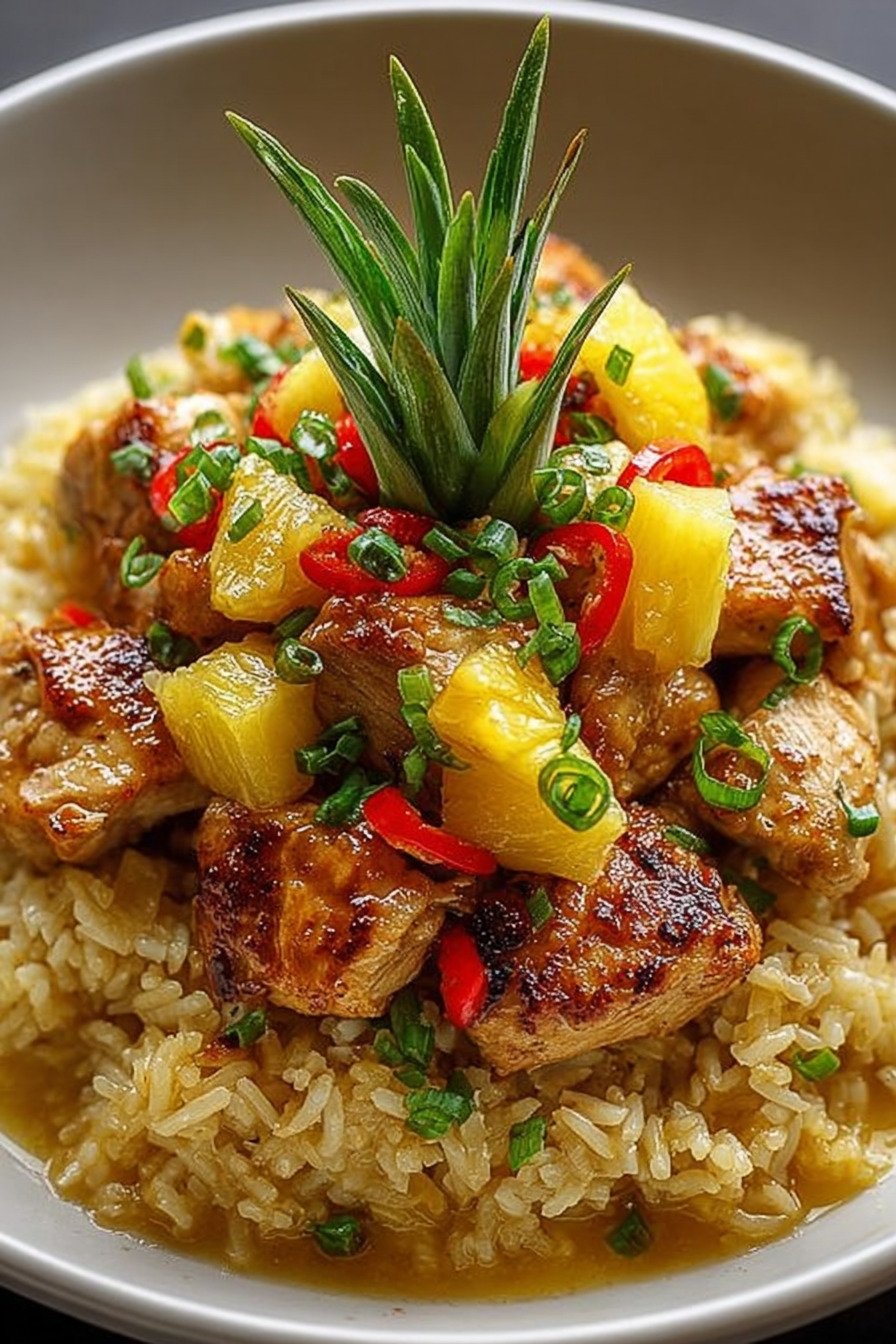 Pineapple Chicken and Rice mit süß-würziger Pfannensauce recipe tips