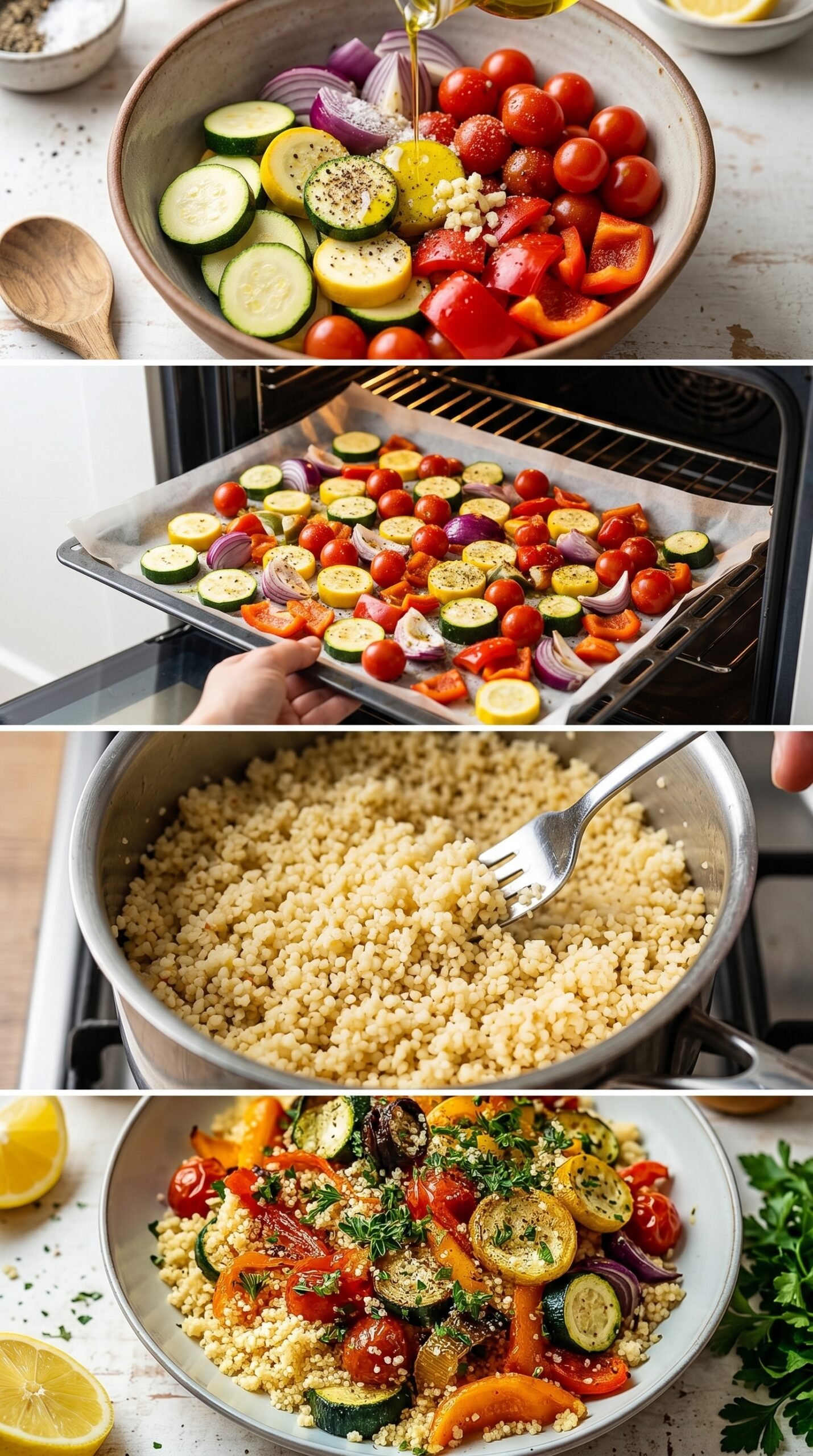 Magisches Röstgemüse Couscous für geschmackvolle Momente recipe instructions