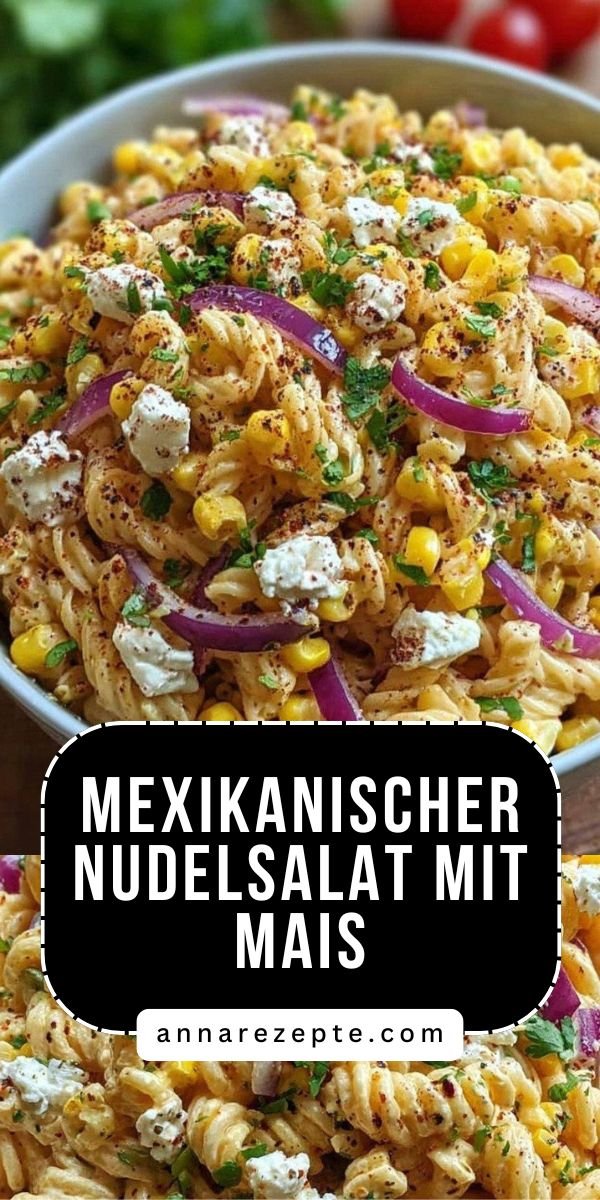 Dieser mexikanische Nudelsalat mit Mais ist das Highlight jeder Grillparty save this recipe