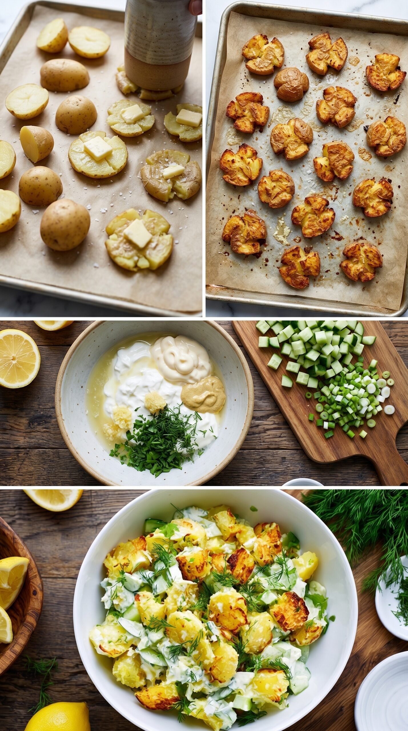 Crunchy Potato Salad – Rezept mit knusprigen Kartoffeln und cremiger Sauce recipe instructions