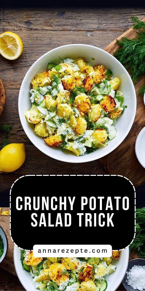Crunchy Potato Salad – Rezept mit knusprigen Kartoffeln und cremiger Sauce save this recipe